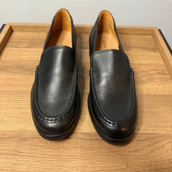 Everlane The Modern Loafer Black size 7.5 Leather