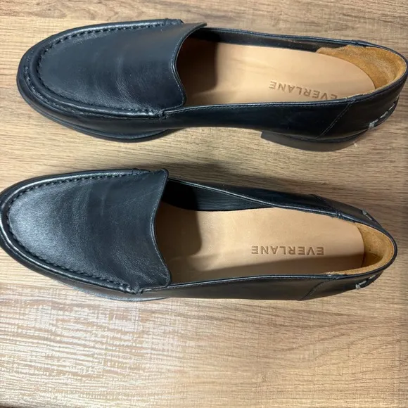 Everlane The Modern Loafer Black size 7.5 Leather