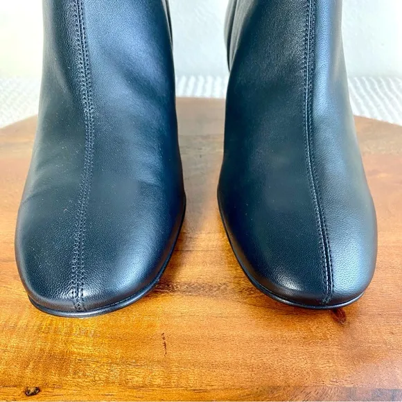 Everlane Women's Black Leather Ankle Day Boot Booties With Box