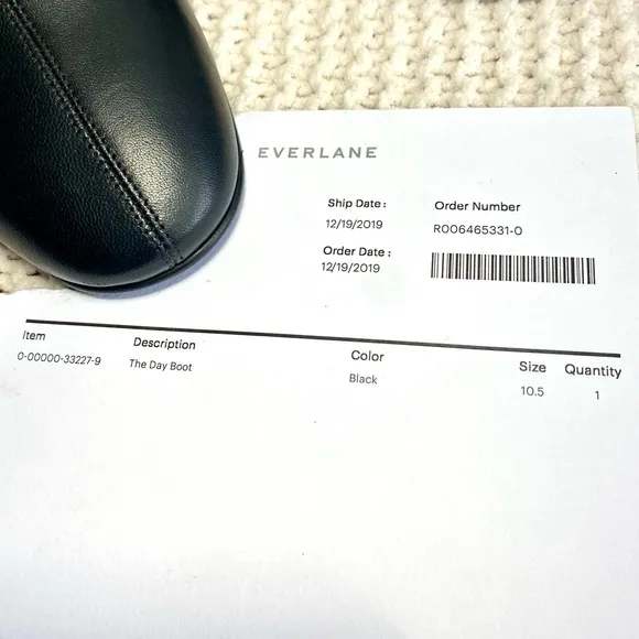 Everlane Women's Black Leather Ankle Day Boot Booties With Box