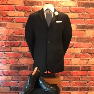 Express Black 3 Buttons Coat