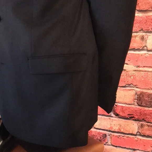 Express Black 3 Buttons Coat