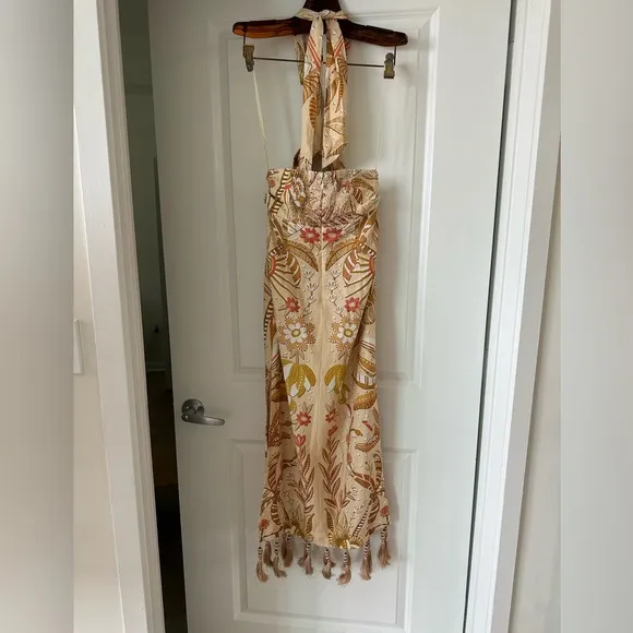 Farm Rio Sand Jungle Chic Midi Dress