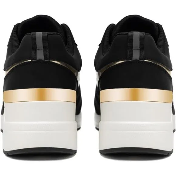 Fashion Wedge Heeled Sneakers for Women W142-allblack