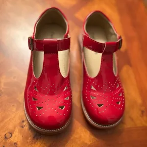 Felix &amp; Flora Red Little Girl Mary Jane Dress Shoes Size 13  (20.2 cm)