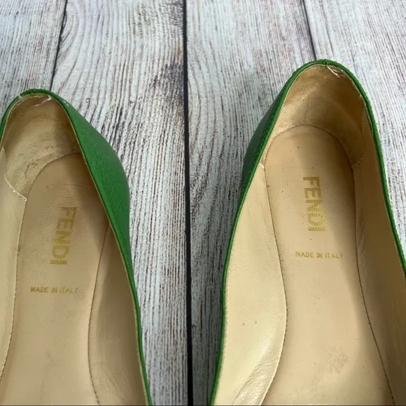 FENDI Green Ballet Shoes 37