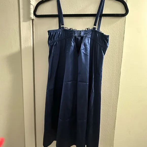 Fleur Du Mal Silk Slip Dress - Royal Blue - XS - Worn Once