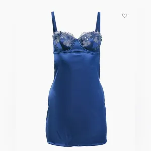 Fleur Du Mal Silk Slip Dress - Royal Blue - XS - Worn Once