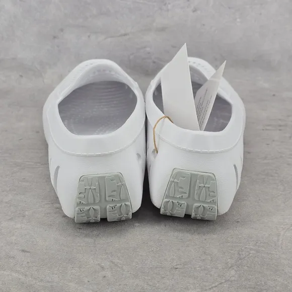 Floafers Water Shoes Mens Size 10 Country Club Drivers Bright White Grey