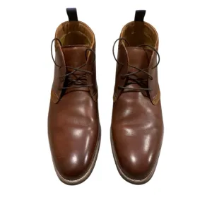Florsheim Boots, Brown, Size 11M chukka leather suede lace up