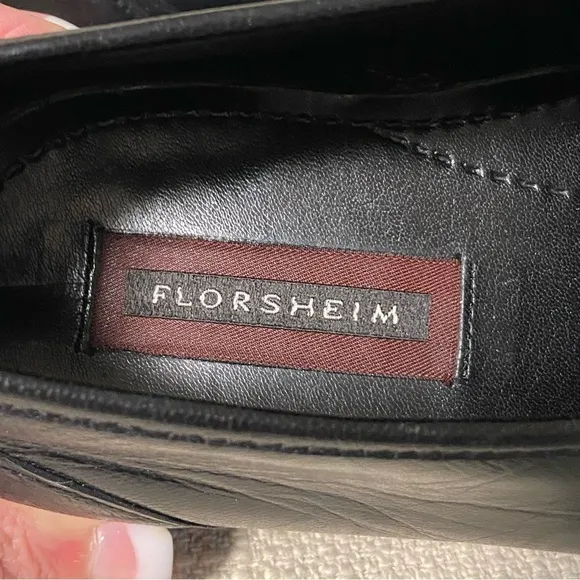 FLORSHEIM / Como Black Leather Dress Shoes Size 11.5D