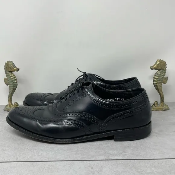 Florsheim Harvard Black Oxford Brogue Wingtip Dress Shoes Size 11D