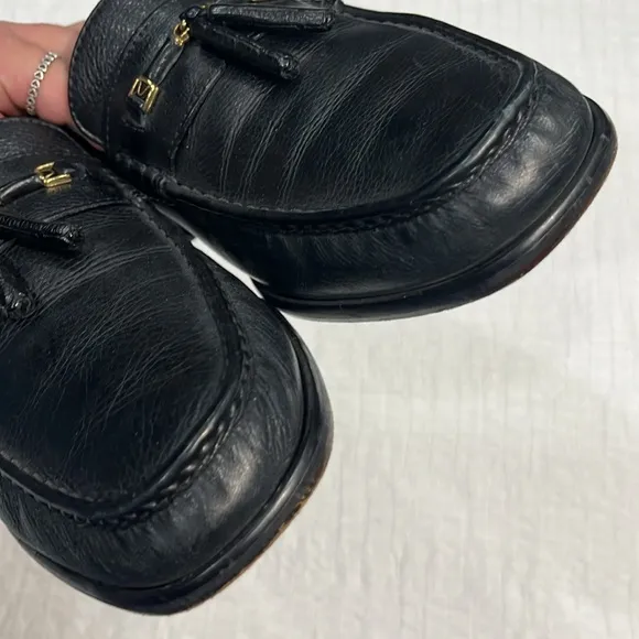 FLORSHEIM loafer Men's Tassel Black Loafer gold trip leather men’s 10 size used