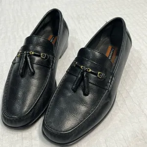 FLORSHEIM loafer Men's Tassel Black Loafer gold trip leather men’s 10 size used