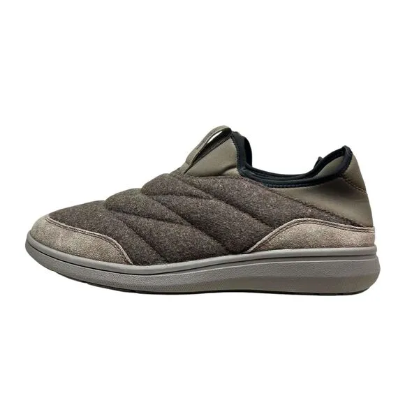 Florsheim Men Wool Slippers Java Water Resisting Slip Proof‎ Soles Brown Sz 10