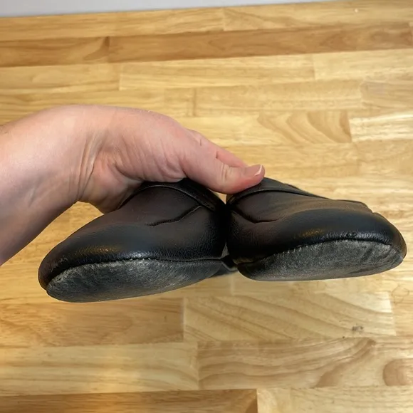 Florsheim Men’s Black Leather Slippers/Driving Shoes