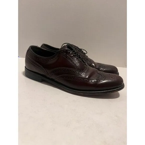 FLORSHEIM Men's Size 9.5 D Shoes DRESS SHOES Oxford Lace Up Leather Brown