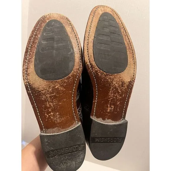 FLORSHEIM Men's Size 9.5 D Shoes DRESS SHOES Oxford Lace Up Leather Brown