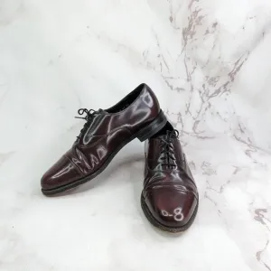 Florsheim Shoes Men 10.5 D Wing Tip Oxford Dress Lace Up Ox Red