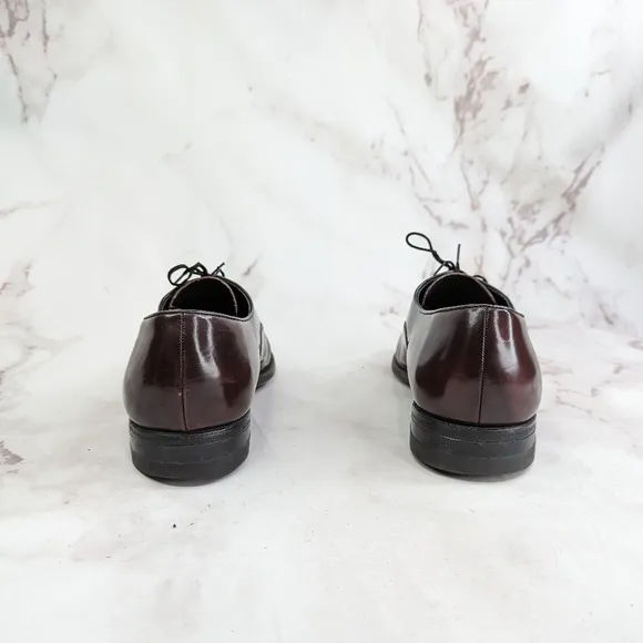 Florsheim Shoes Men 10.5 D Wing Tip Oxford Dress Lace Up Ox Red