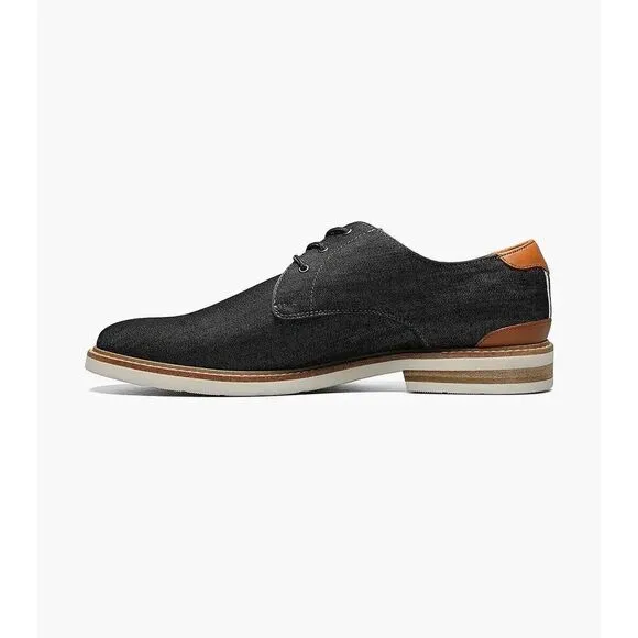 Florsheim Highland 14273-001 Oxford Men's 7 Black Plain Toe Dress Shoes ZPO317