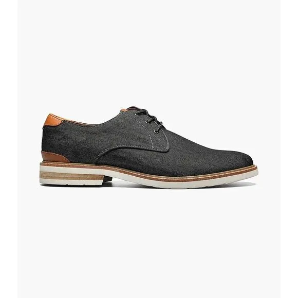 Florsheim Highland 14273-001 Oxford Men's 7 Black Plain Toe Dress Shoes ZPO317
