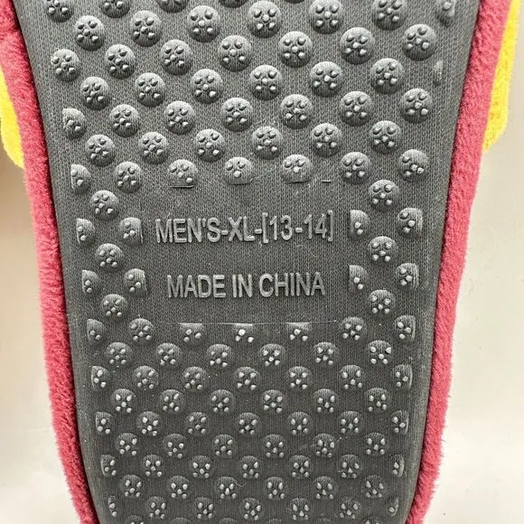 FOCO NFL Washington Redskins Mens Slippers XL 13/14 Rubber Outsole Collectible