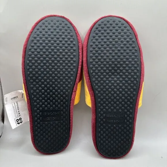 FOCO NFL Washington Redskins Mens Slippers XL 13/14 Rubber Outsole Collectible