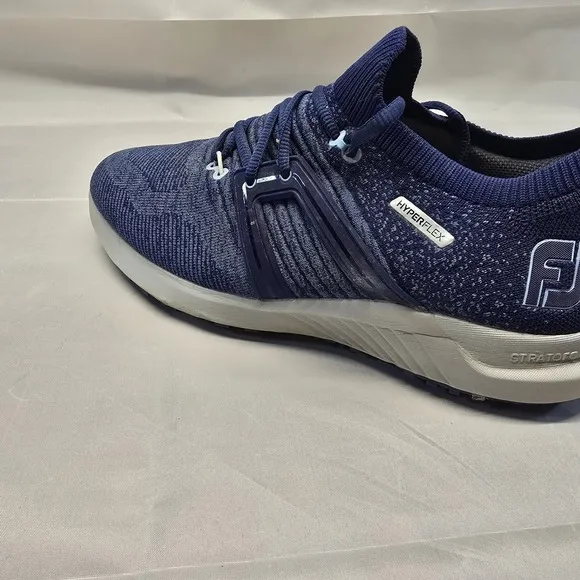 FootJoy Hyperflex Golf Shoes 51082 Blue Grey Mens Size 9.5 Spikes Sneakers