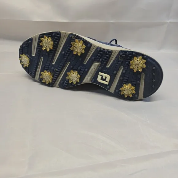 FootJoy Hyperflex Golf Shoes 51082 Blue Grey Mens Size 9.5 Spikes Sneakers