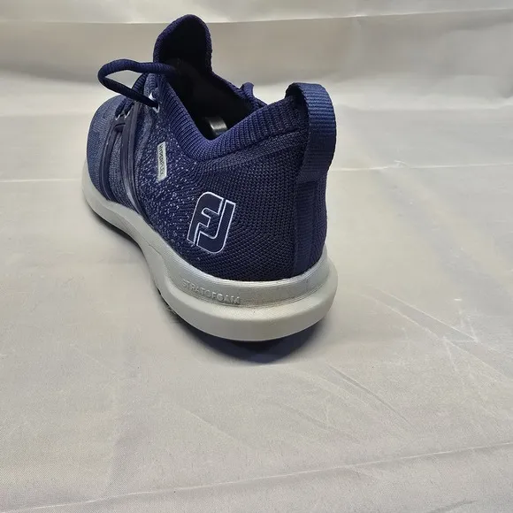FootJoy Hyperflex Golf Shoes 51082 Blue Grey Mens Size 9.5 Spikes Sneakers