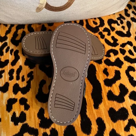 FOOTMATES Navy Double Buckle Toddler Shoes NEW