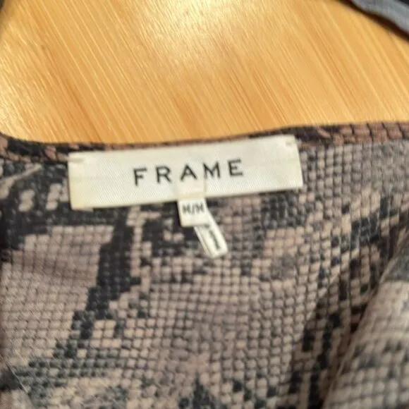 Frame leopard slip dress