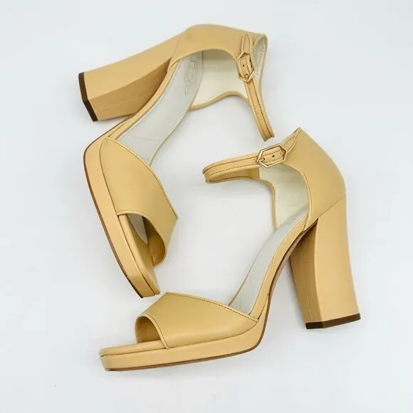 Franco Sarto Shoes Franco Sarto Dima Sandals Beige Leather