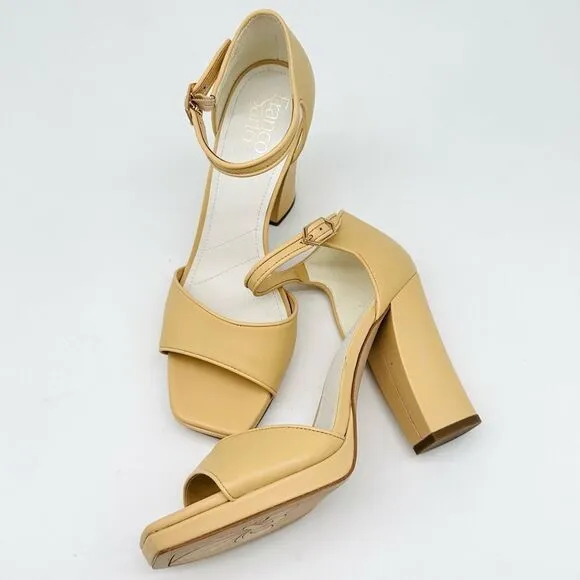 Franco Sarto Shoes Franco Sarto Dima Sandals Beige Leather