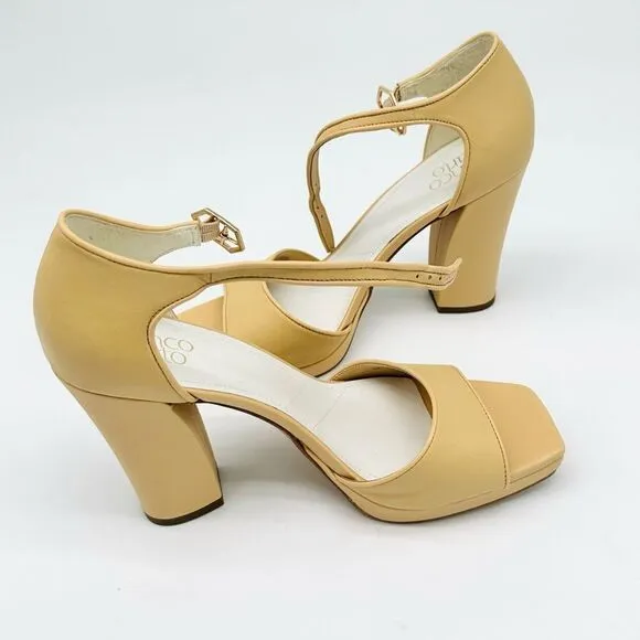 Franco Sarto Shoes Franco Sarto Dima Sandals Beige Leather