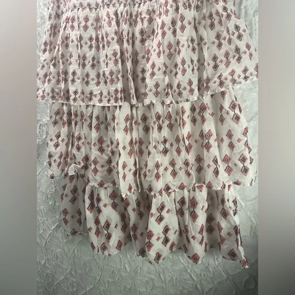 Free People Cha Cha Tiered Flounce Midi Skirt, Size 0, NWT