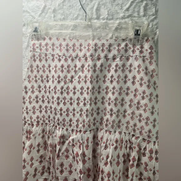Free People Cha Cha Tiered Flounce Midi Skirt, Size 0, NWT