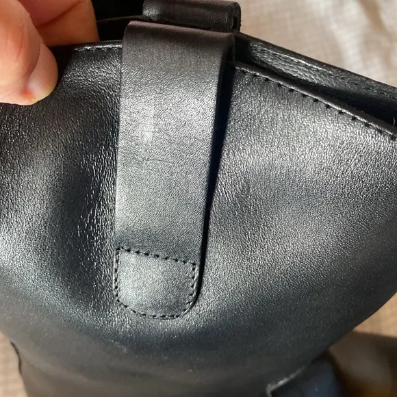 Free People Easton Equestrian Leather 10” Ankle Boots size 39/8