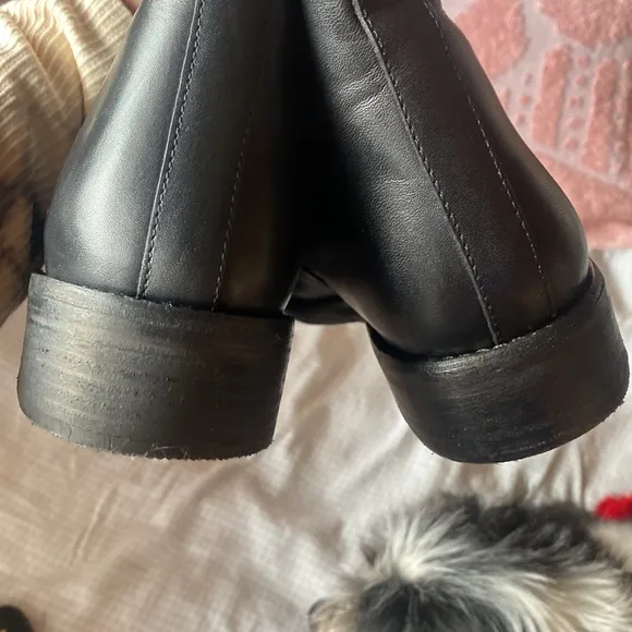 Free People Easton Equestrian Leather 10” Ankle Boots size 39/8