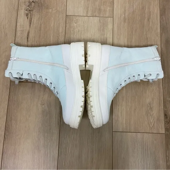 Free People Feels Good To Be Lost Lug Sole Hiker Boots Faded Indigo