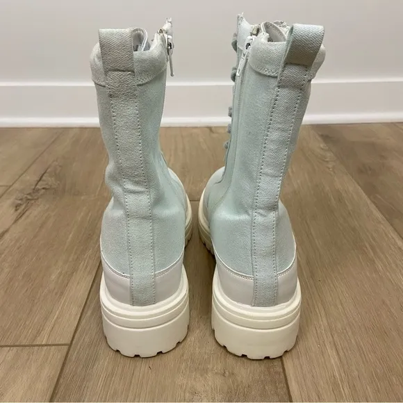 Free People Feels Good To Be Lost Lug Sole Hiker Boots Faded Indigo