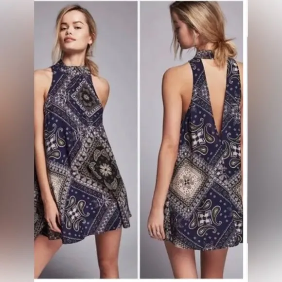 Free People Intimately Beaux Slip Dress - Bandana Print, Size S