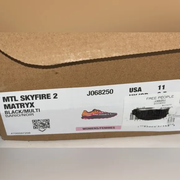 Free People Merrell MYL Women Skyfire 2 Matryx Trail Running Shoes Size 11M NEW