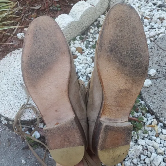 Free People Moonshine Wrap Boots Distressed Leather 40EU