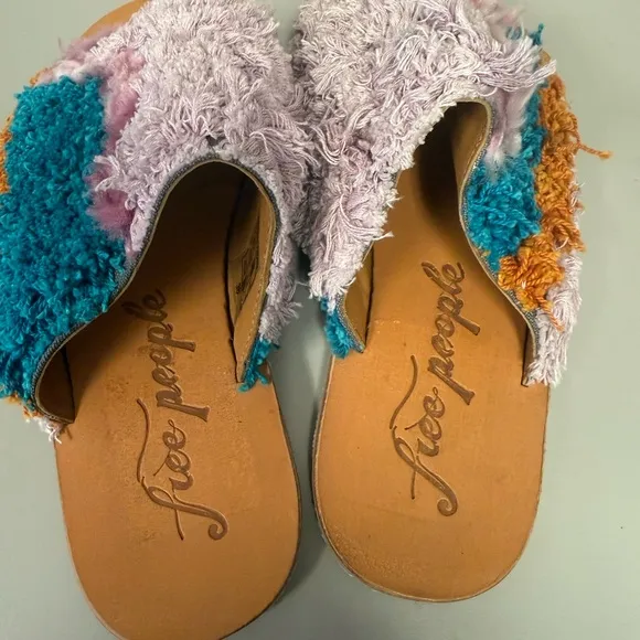 Free People Women Size 5.5 Yuma Woven Mule‎ Women's Shoes Sandals Boho Nwot.