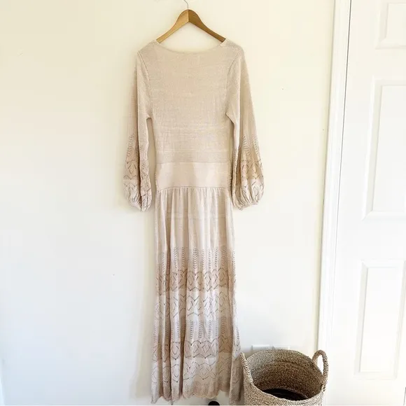 Free People X Jen's pirate booty Knit Lapis Maxi Dress.