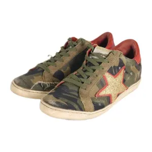 Freebird By Steven Women's Fb927 US10 Camo Red Distressed Casual Sneakers