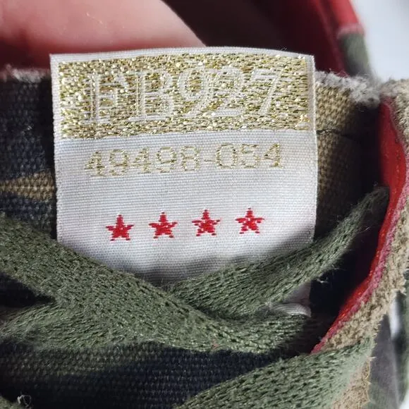 Freebird By Steven Women's Fb927 US10 Camo Red Distressed Casual Sneakers