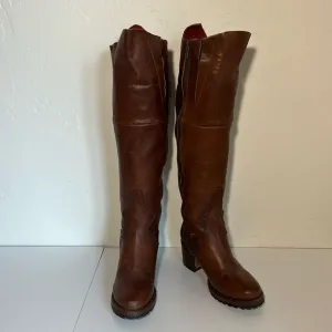 Freebird Calgary Brown Leather Knee-High Boots
